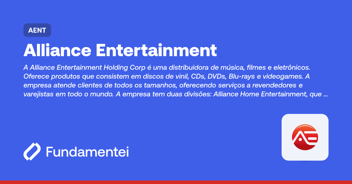 AENT - Alliance Entertainment | KPIs | Fundamentei