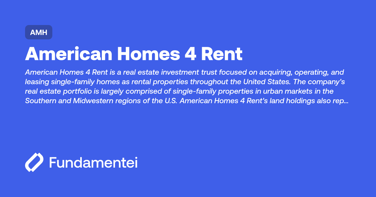 AMH American Homes 4 Rent Fundamentei