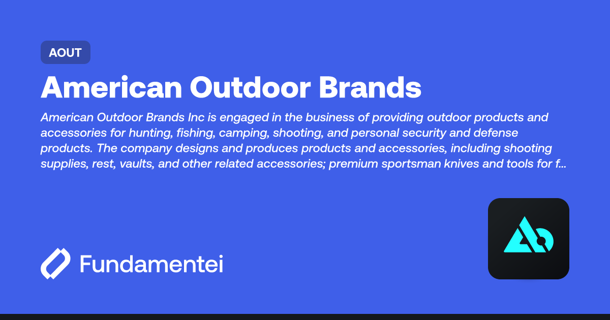 AOUT American Outdoor Brands Fundamentei