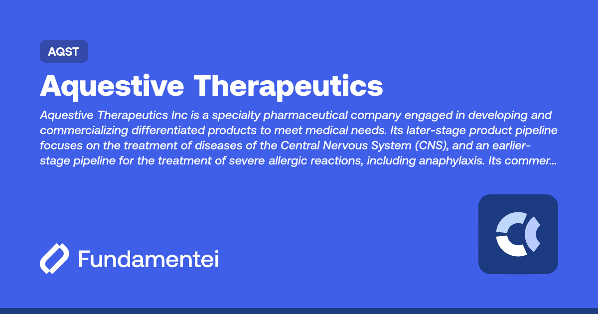 aquestive therapeutics ipo bmo