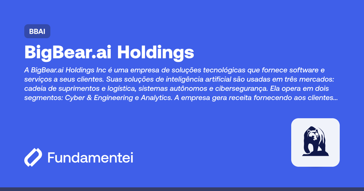 BBAI - BigBear.ai Hldgs | Fundamentei