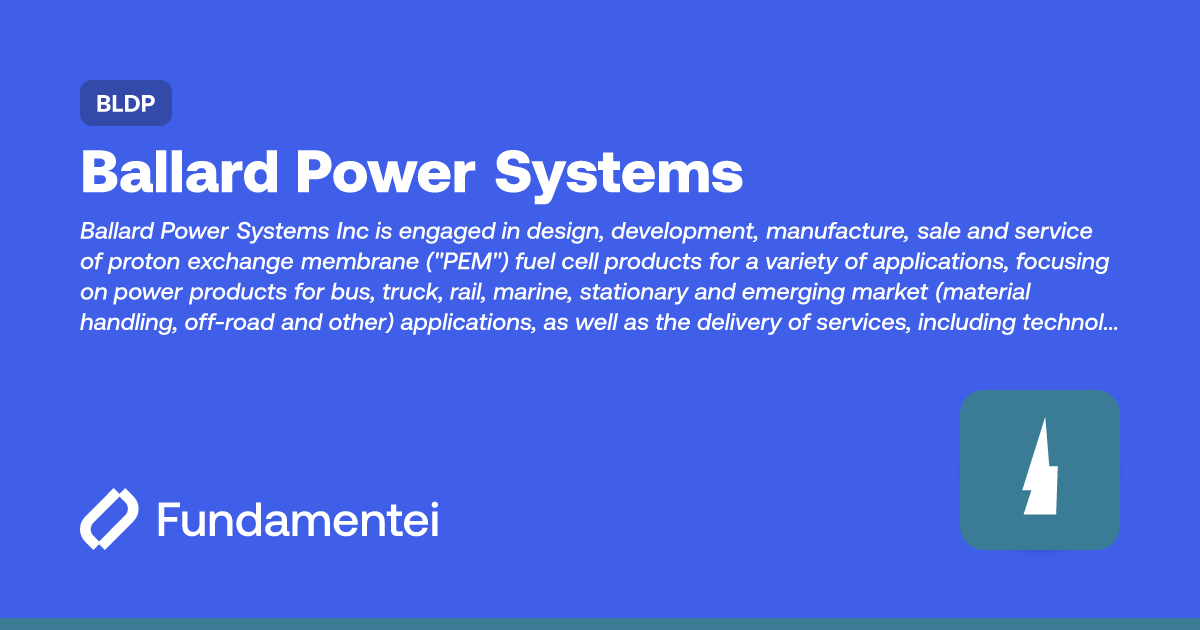 BLDP - Ballard Power Systems | Fundamentei