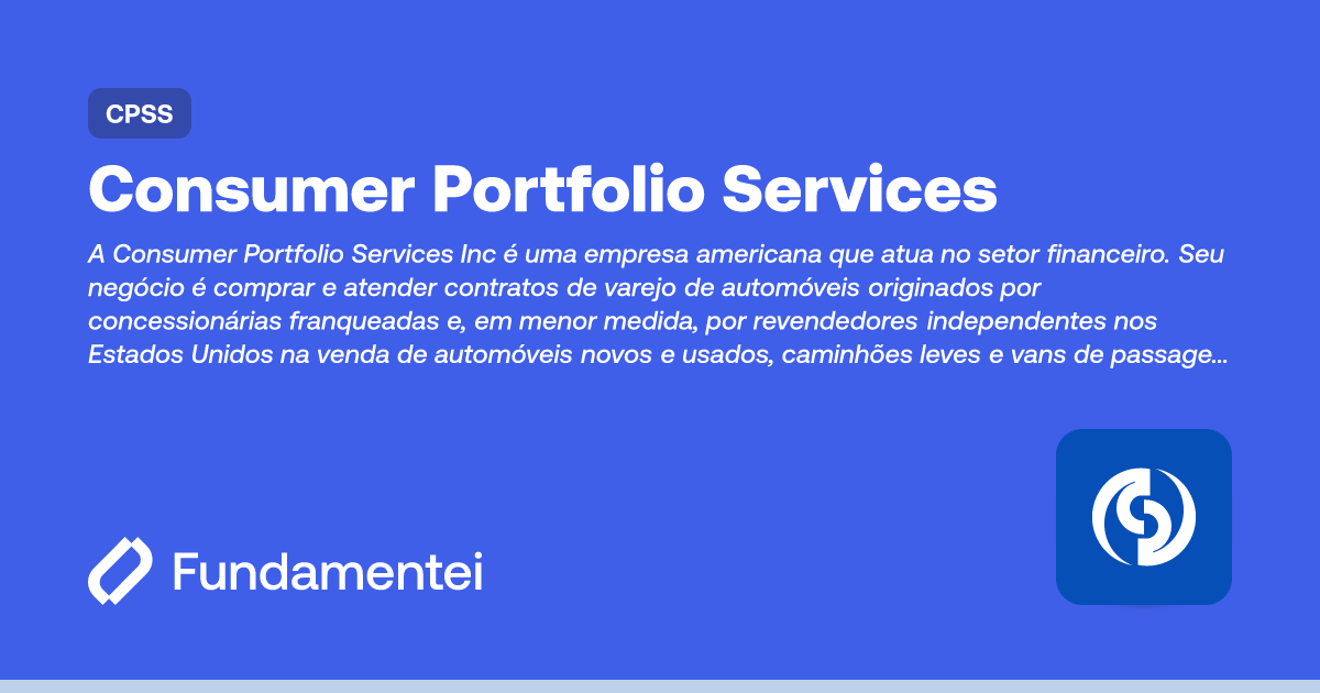 CPSS - Consumer Portfolio Services | Fundamentei