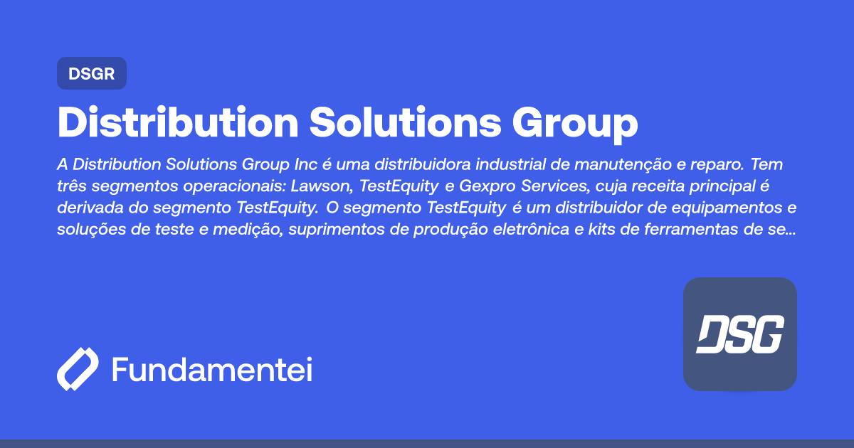 DSGR - Distribution Solutions | Fundamentei