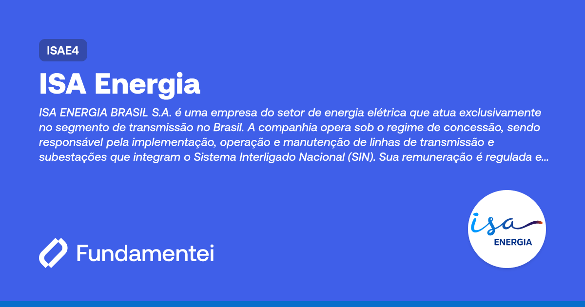 ISAE4 - ISA Energia | Fundamentei