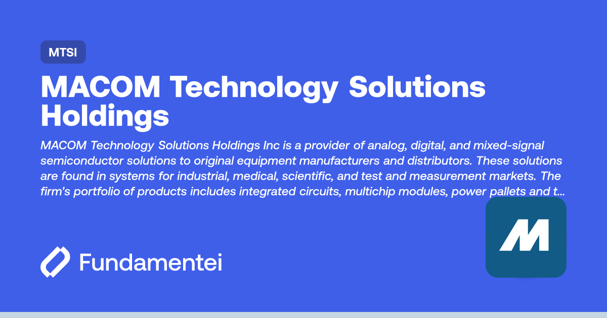 MTSI - MACOM Technology Solns | Fundamentei