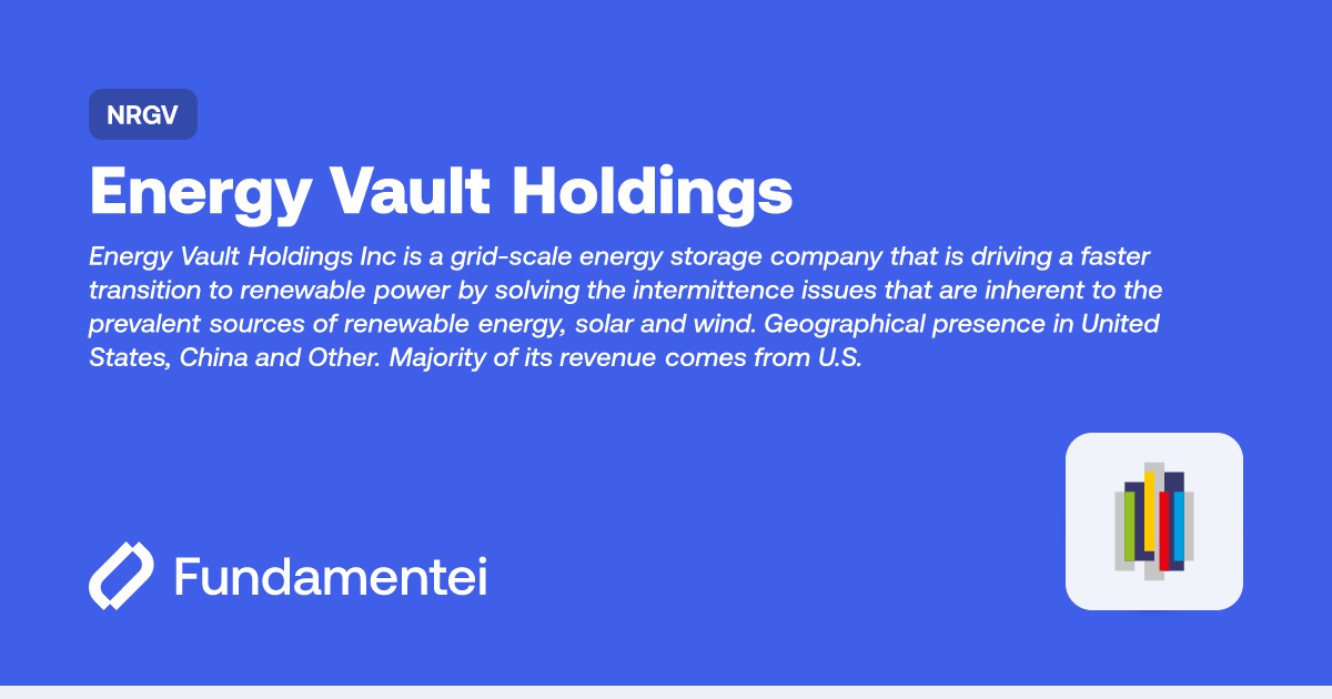 NRGV Energy Vault Holdings Fundamentei