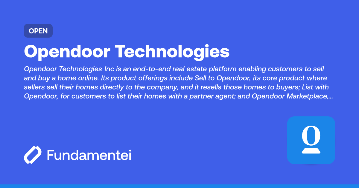 OPEN Opendoor Technologies Fundamentei