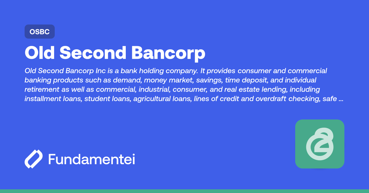 OSBC - Old Second Bancorp | Fundamentei