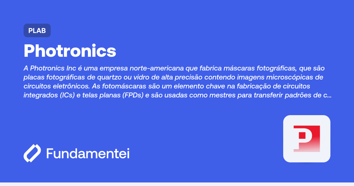 PLAB - Photronics | Fundamentei