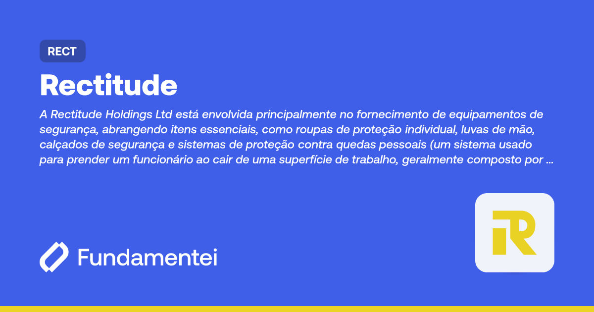 RECT - Rectitude | Balanços | Fundamentei
