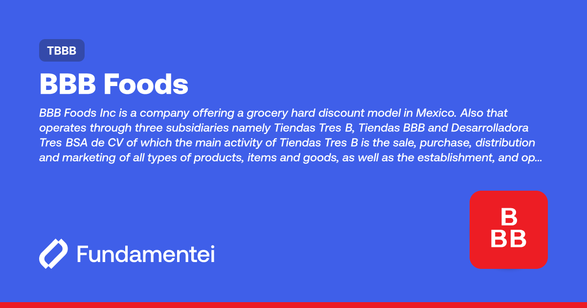 TBBB - BBB Foods | Fundamentei