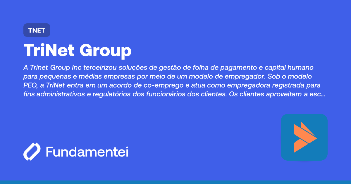 TNET - TriNet | Balanços | Fundamentei