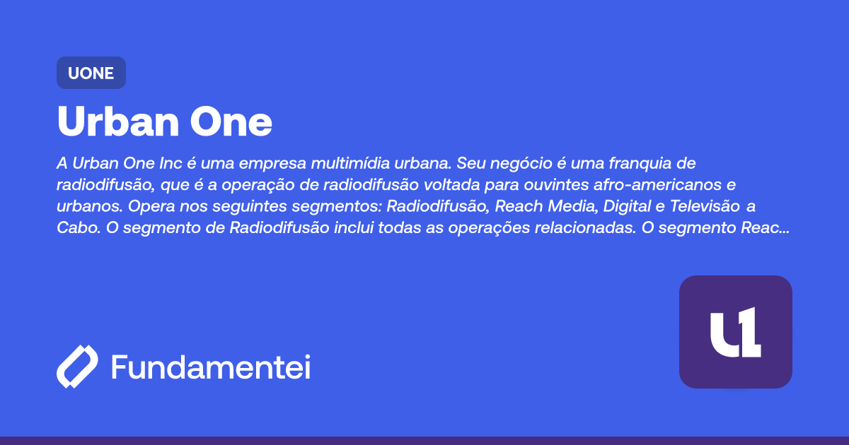UONE - Urban One | Fundamentei