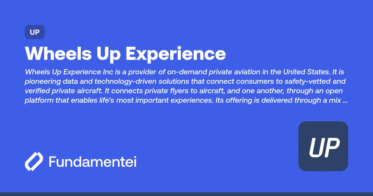 UP Wheels Up Experience Fundamentei