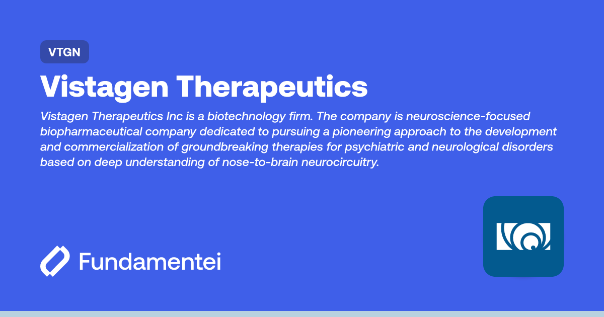 VTGN - Vistagen Therapeutics | Fundamentei