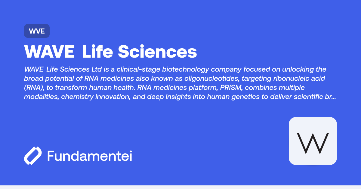 Wve wave life sciences fundamentei